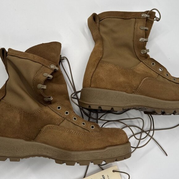 McRae Combat Boots Mens 11 R Brown Leather Military Army Temperate Weather NEW - Picture 6 of 9